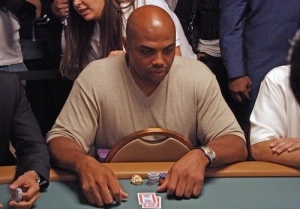 Charles Barkley attends the World Series of Poker event in Las Vegas